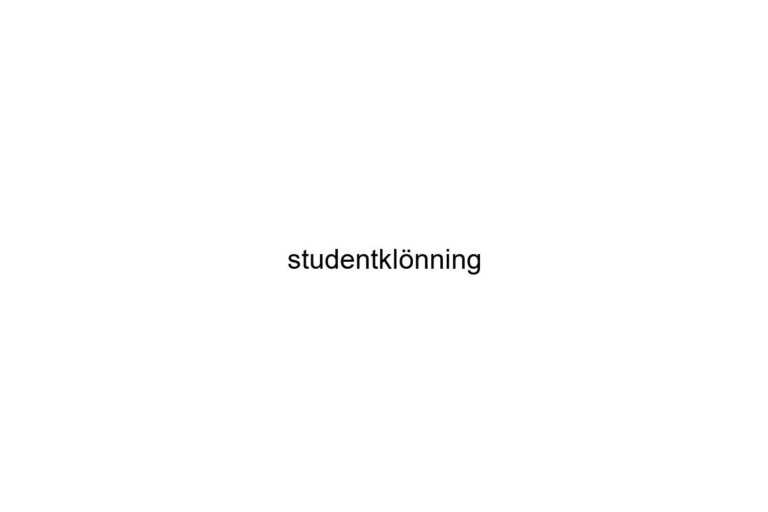 studentklnning