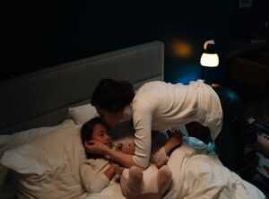 bed good night kiss gif
