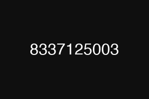 8337125003